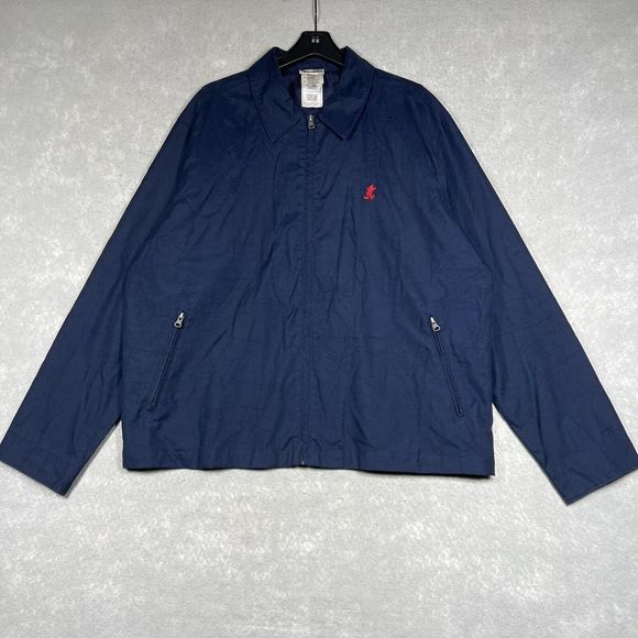 VTG Disney World Mickey Mouse Men’s XL Navy Jacket Full Zip Classic Mechanics - Picture 1 of 12